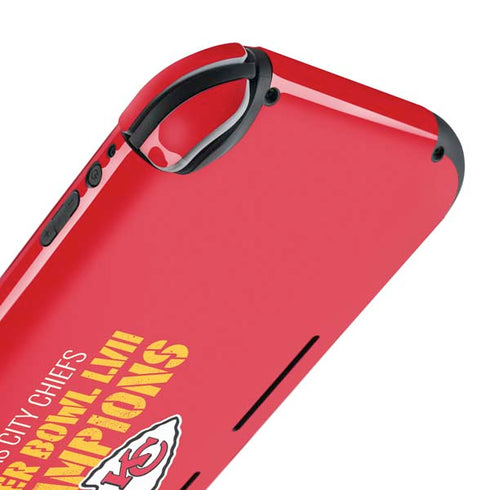 NFL Kansas City Chiefs Super Bowl LVII Champions Nintendo Switch Lite Skin